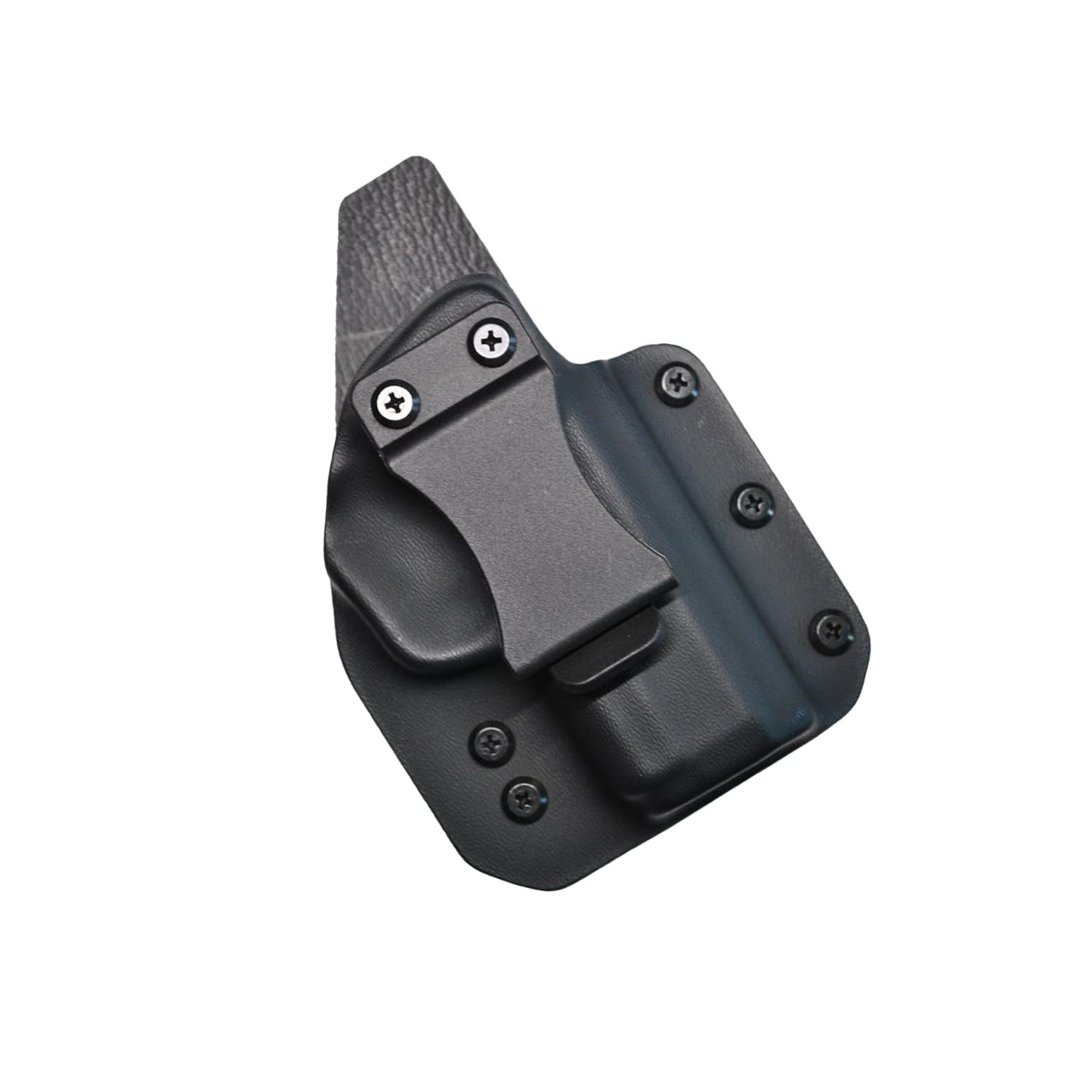 IWB Gun Holster for Concealed Carry - Kahr CW9 | Handmade Hybrid Leather Kydex Pistol Holsters for Concealed Carry | EYV Holsters