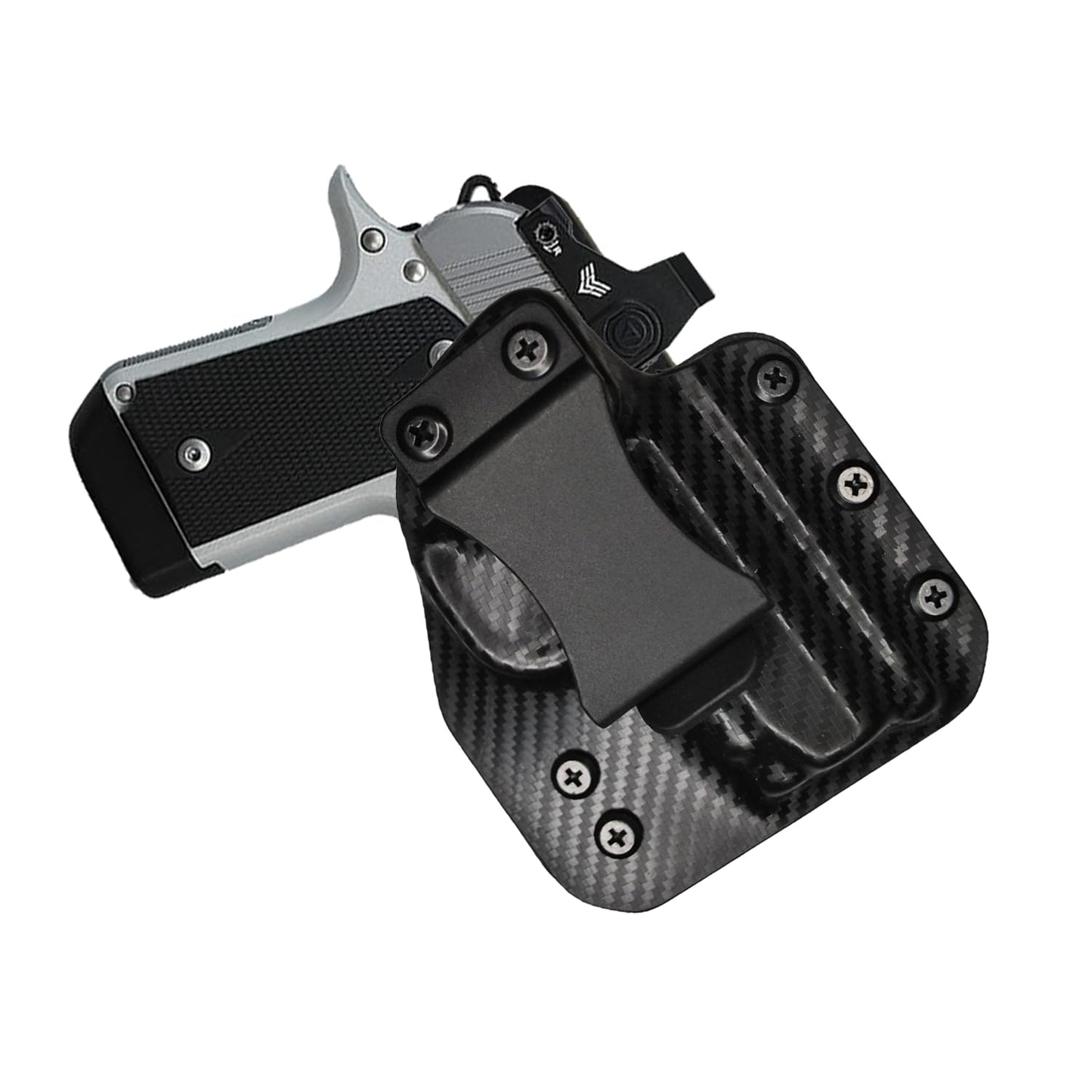 IWB Gun Holster for Concealed Carry - Kimber Micro .380 | Handmade Hybrid Leather Kydex Pistol Holsters for Concealed Carry | EYV Holsters
