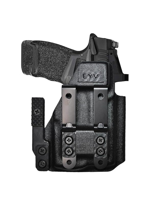IWB Gun Holster for Concealed Carry - Sig P365/X - Lima/Foxtrot Light | Handmade Kydex Pistol Holsters w/Custom Claw Kit | EYV Holsters