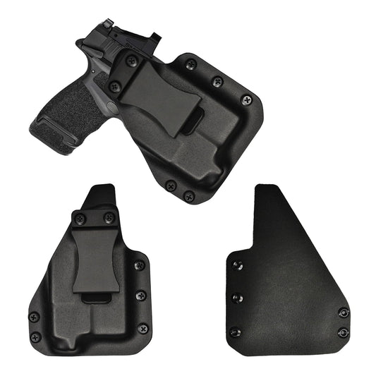 IWB Gun Holster for Concealed Carry - Hellcat 3.3"/OSP - O light Pl-Mini 2 Light | Handmade Hybrid Leather Kydex Pistol Holsters for Concealed Carry | EYV Holsters