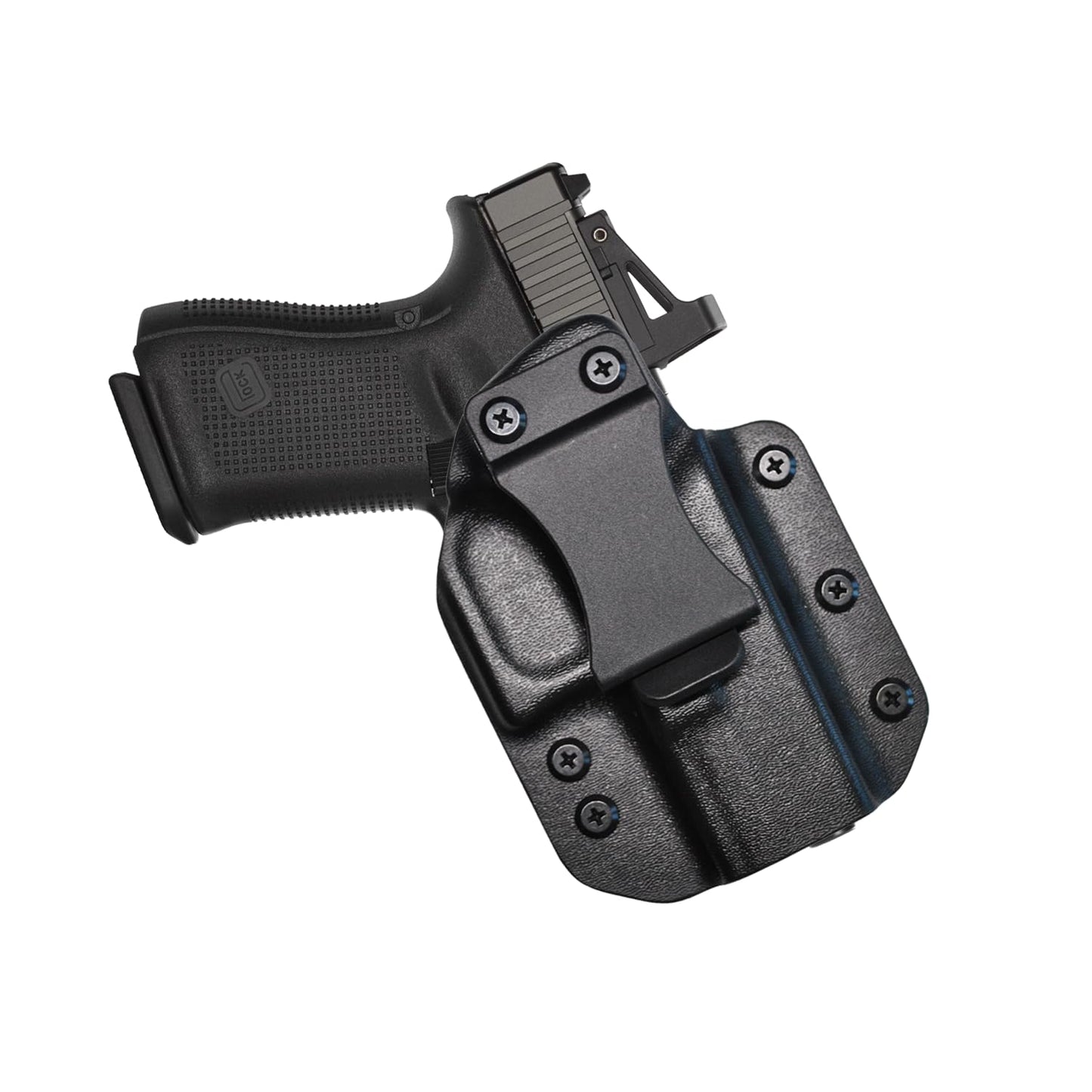 IWB Gun Holster for Concealed Carry - Glock 19 | Handmade Hybrid Leather Kydex Pistol Holsters for Concealed Carry | EYV Holsters
