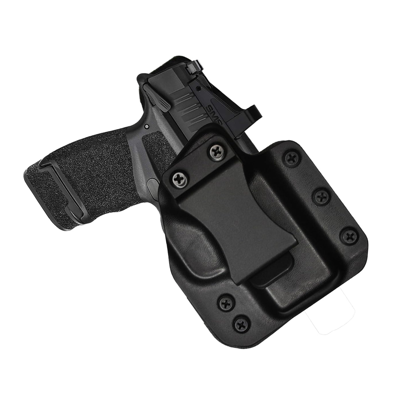 IWB Gun Holster for Concealed Carry - Hellcat 3.3"/ OSP | Handmade Hybrid Leather Kydex Pistol Holsters for Concealed Carry | EYV Holsters
