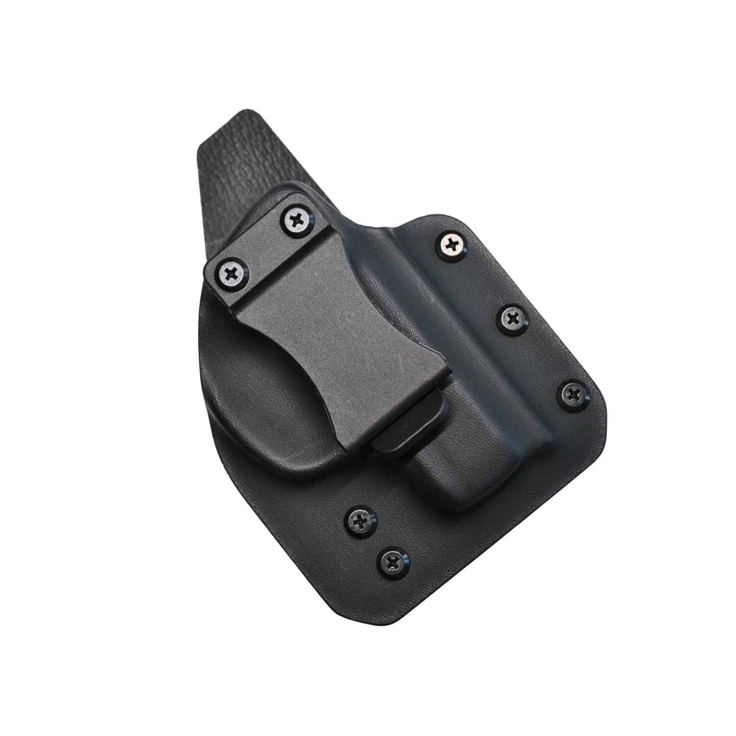 IWB Gun Holster for Concealed Carry - For Ruger LC9/LC9S/EC9/EC9S | Handmade Hybrid Leather Kydex Pistol Holsters for Concealed Carry | EYV Holsters