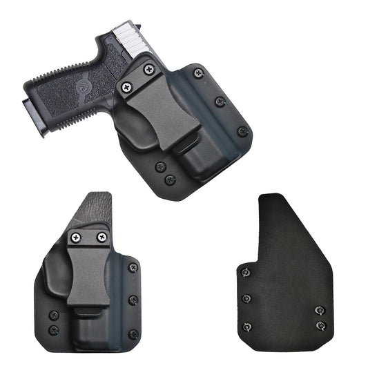 IWB Gun Holster for Concealed Carry - Kahr CW9 | Handmade Hybrid Leather Kydex Pistol Holsters for Concealed Carry | EYV Holsters