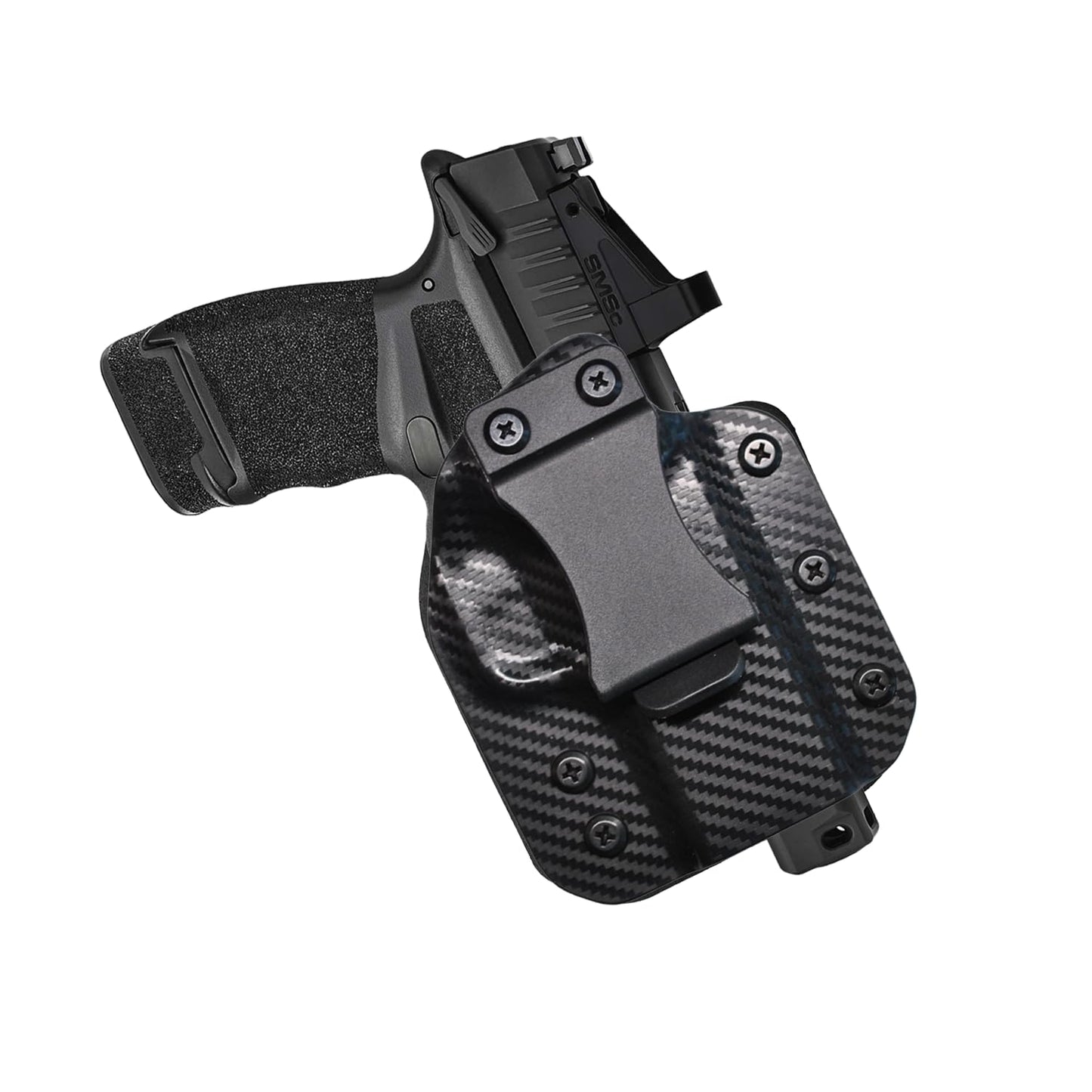 IWB Gun Holster for Concealed Carry - Hellcat Rdp/Pro | Handmade Hybrid Leather Kydex Pistol Holsters for Concealed Carry | EYV Holsters
