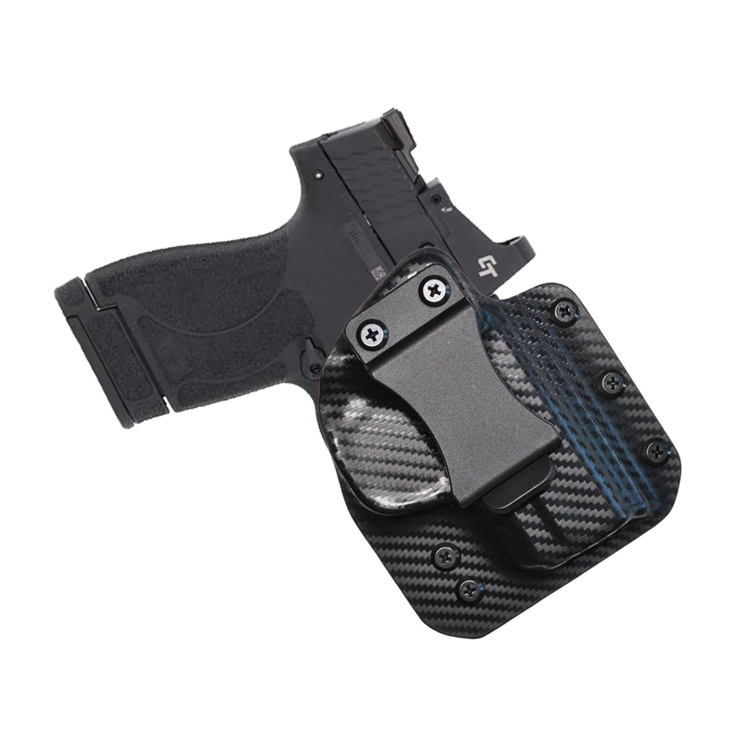 IWB Gun Holster for Concealed Carry - M&P Shield/Shield 2.0 | Handmade Hybrid Leather Kydex Pistol Holsters for Concealed Carry | EYV Holsters