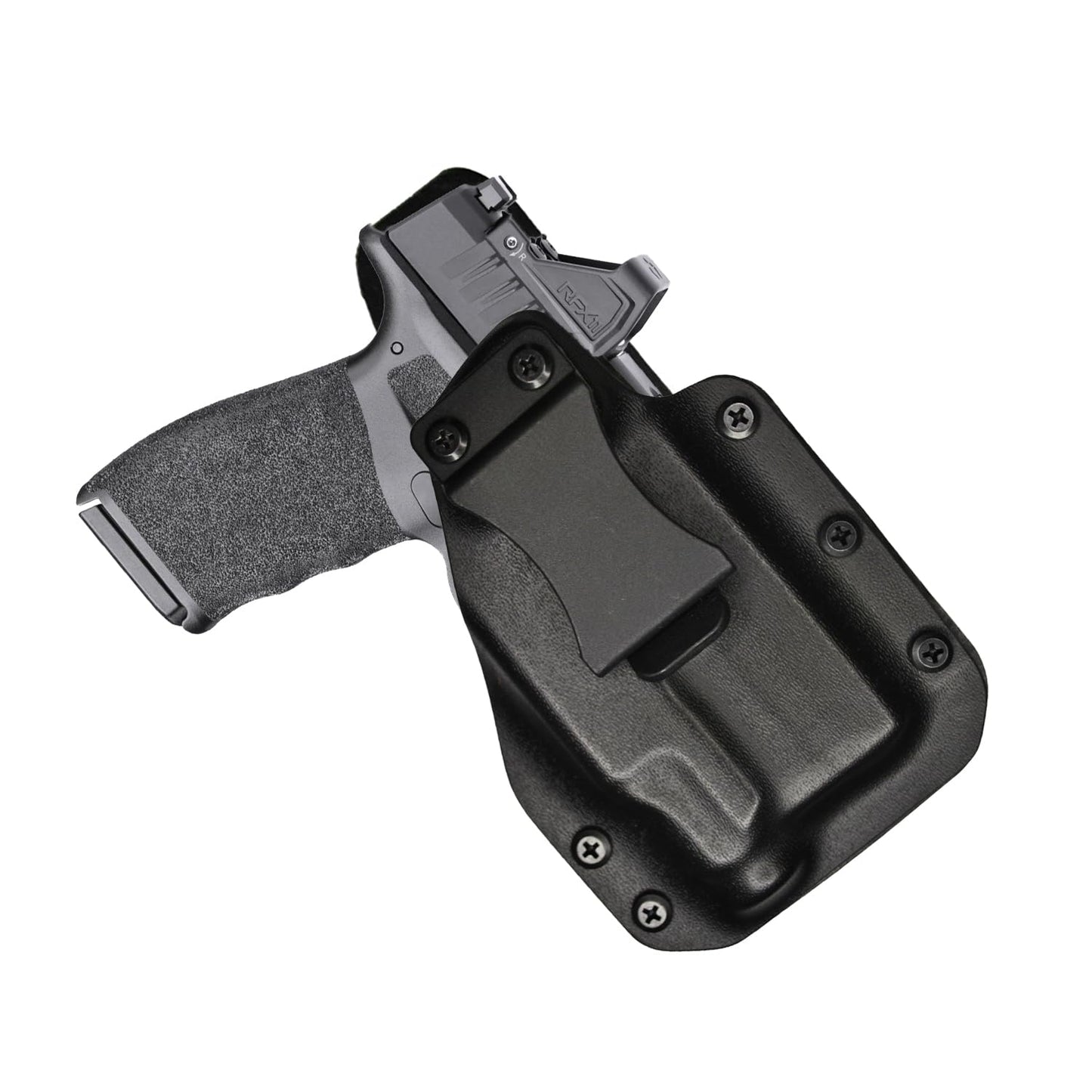 IWB Gun Holster for Concealed Carry - Hellcat Pro -TLR7 SUB Light | Handmade Hybrid Leather Kydex Pistol Holsters for Concealed Carry | EYV Holsters
