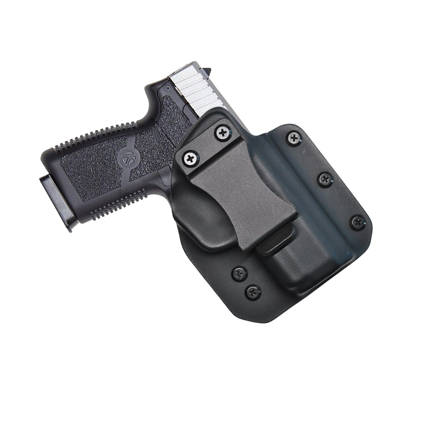 IWB Gun Holster for Concealed Carry - Kahr CW9 | Handmade Hybrid Leather Kydex Pistol Holsters for Concealed Carry | EYV Holsters