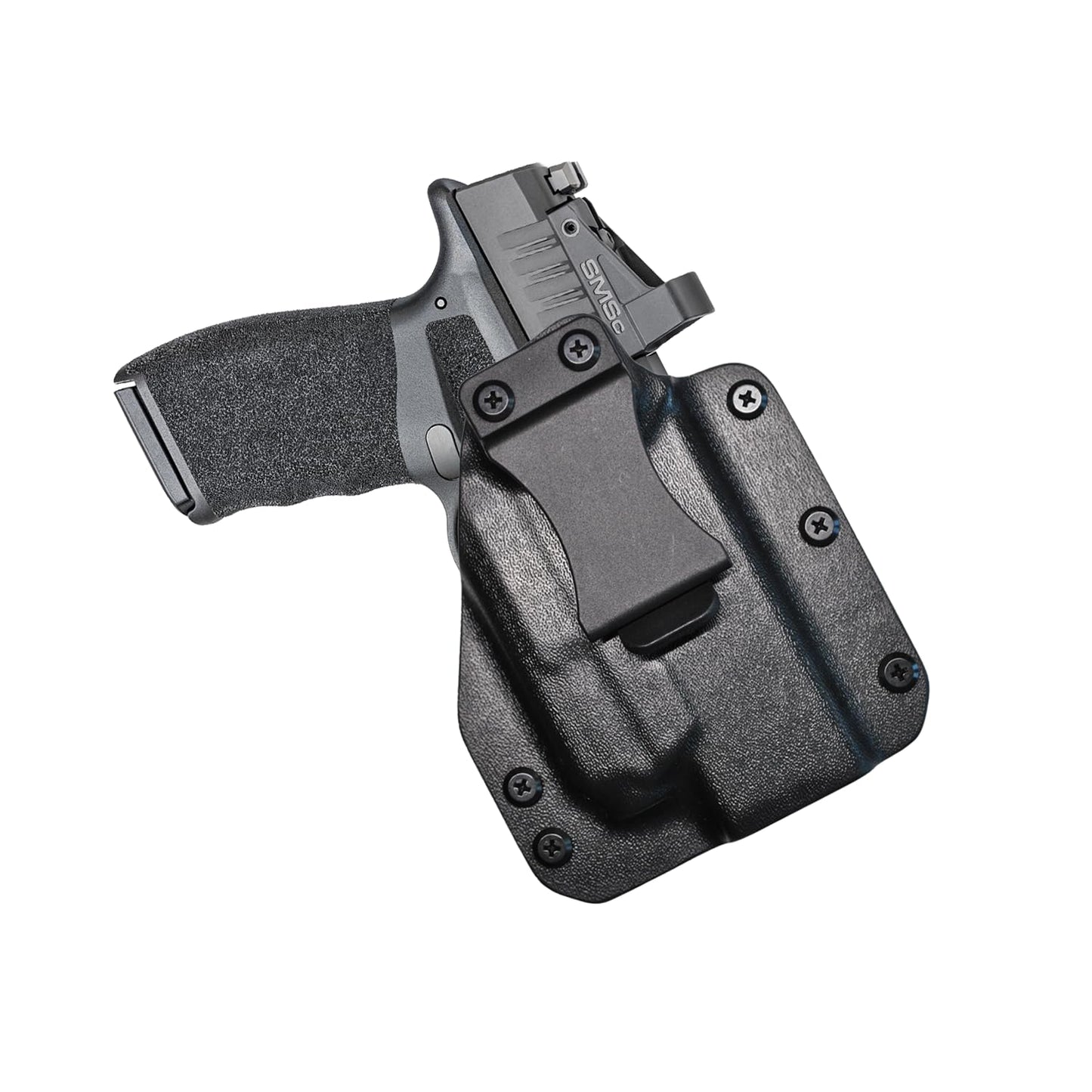 IWB Gun Holster for Concealed Carry - Hellcat Rdp/Pro XSC Light | Handmade Hybrid Leather Kydex Pistol Holsters for Concealed Carry | EYV Holsters