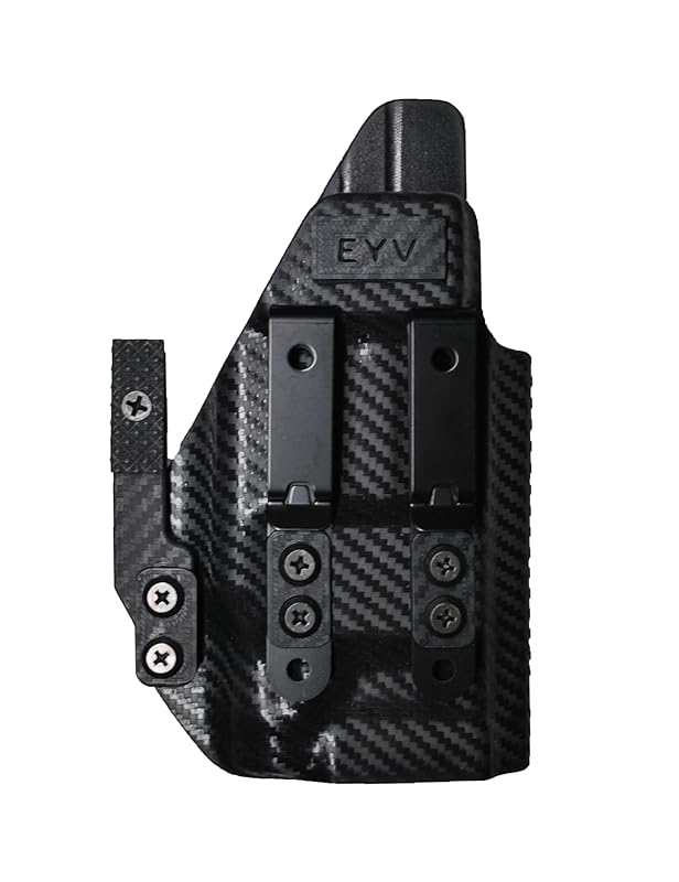 IWB Gun Holster for Concealed Carry - G 48 TLR6 Light | Handmade Kydex Pistol Holsters w/Custom Claw Kit | EYV Holsters