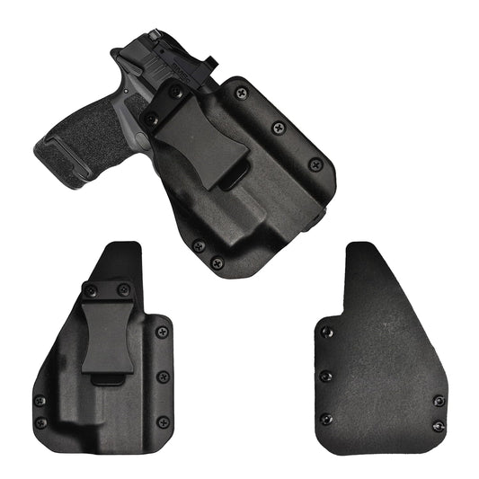 IWB Gun Holster for Concealed Carry - Hellcat Rdp/PRO -TLR6 Light | Handmade Hybrid Leather Kydex Pistol Holsters for Concealed Carry | EYV Holsters