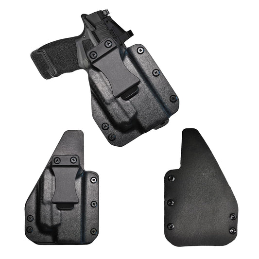 IWB Gun Holster for Concealed Carry - Hellcat Rdp XSC Light | Handmade Hybrid Leather Kydex Pistol Holsters for Concealed Carry | EYV Holsters