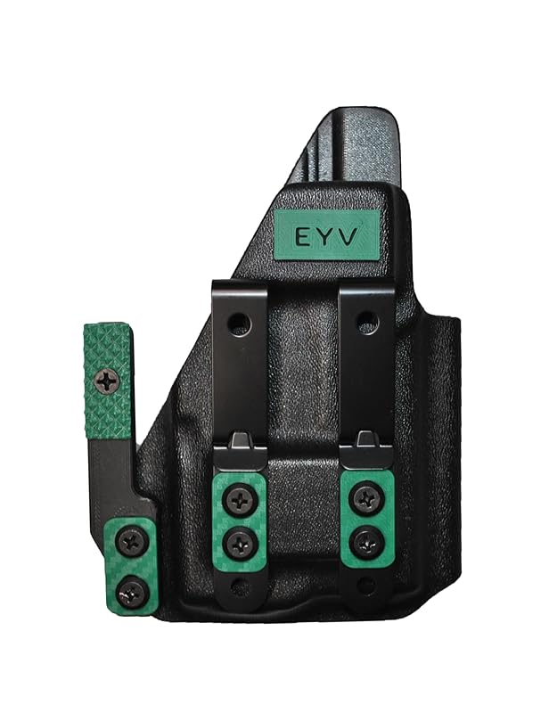 IWB Gun Holster for Concealed Carry - Sig P365/X - Lima/Foxtrot Light | Handmade Kydex Pistol Holsters w/Custom Claw Kit | EYV Holsters