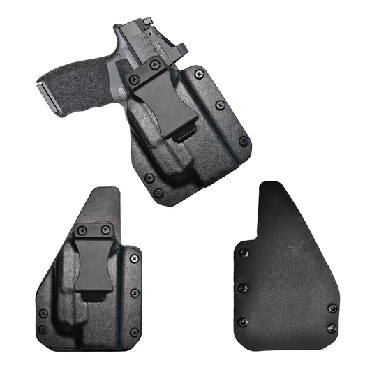 IWB Gun Holster for Concealed Carry - Hellcat Rdp/Pro XSC Light | Handmade Hybrid Leather Kydex Pistol Holsters for Concealed Carry | EYV Holsters