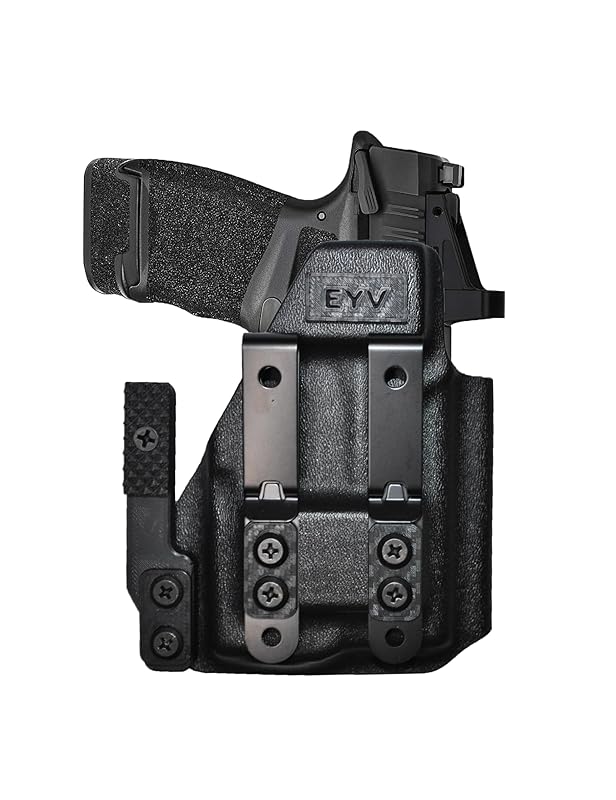 IWB Gun Holster for Concealed Carry - Hellcat 3.3"/OSP - O light Pl-Mini 2 Light | Handmade Kydex Pistol Holsters w/Custom Claw Kit | EYV Holsters