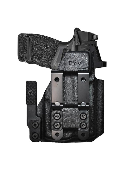 IWB Gun Holster for Concealed Carry - Hellcat 3.3"/OSP -Baldr Mini Light | Handmade Kydex Pistol Holsters w/Custom Claw Kit | EYV Holsters