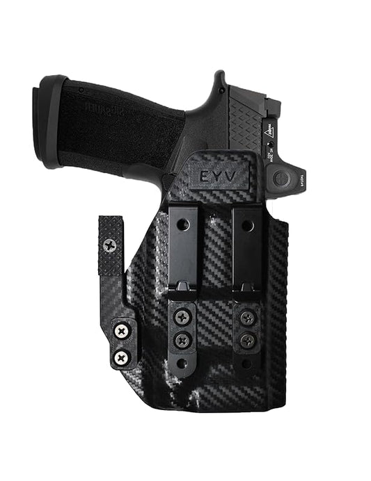 IWB Gun Holster for Concealed Carry - Sig P365X MACRO - TLR7 SUB Light | Handmade Kydex Pistol Holsters w/Custom Claw Kit | EYV Holsters