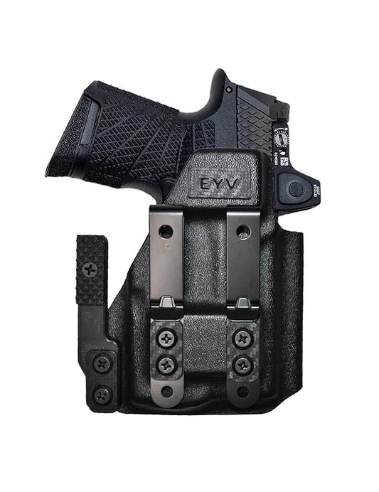 IWB Gun Holster for Concealed Carry - Sig P365/P365X With TLR6 Light | Handmade Kydex Pistol Holsters w/Custom Claw Kit | EYV Holsters