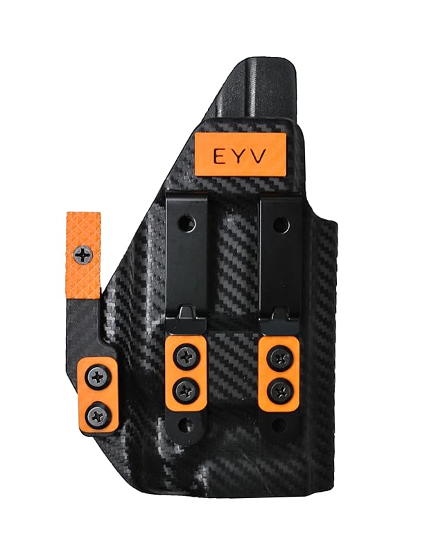 IWB Gun Holster for Concealed Carry - G 48 TLR6 Light | Handmade Kydex Pistol Holsters w/Custom Claw Kit | EYV Holsters