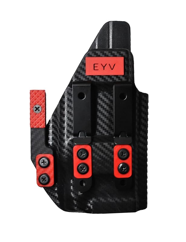IWB Gun Holster for Concealed Carry - G 48 TLR6 Light | Handmade Kydex Pistol Holsters w/Custom Claw Kit | EYV Holsters