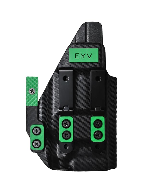 IWB Gun Holster for Concealed Carry - G 48 TLR6 Light | Handmade Kydex Pistol Holsters w/Custom Claw Kit | EYV Holsters