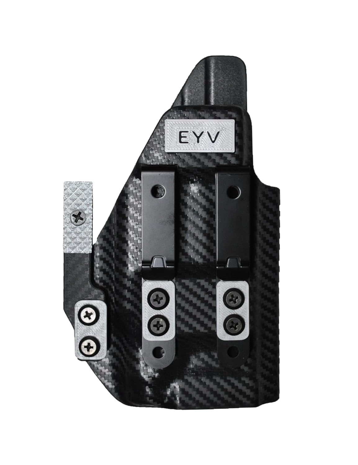 IWB Gun Holster for Concealed Carry - Hellcat Rdp/Pro - O light PL-Mini 2 Valkyrie Light | Handmade Kydex Pistol Holsters w/Custom Claw Kit | EYV Holsters
