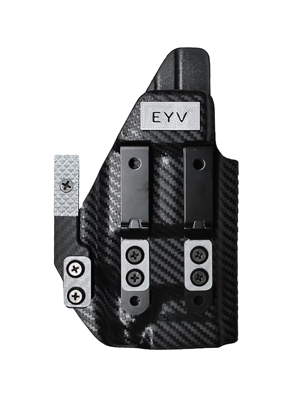 IWB Gun Holster for Concealed Carry - G 48 TLR6 Light | Handmade Kydex Pistol Holsters w/Custom Claw Kit | EYV Holsters