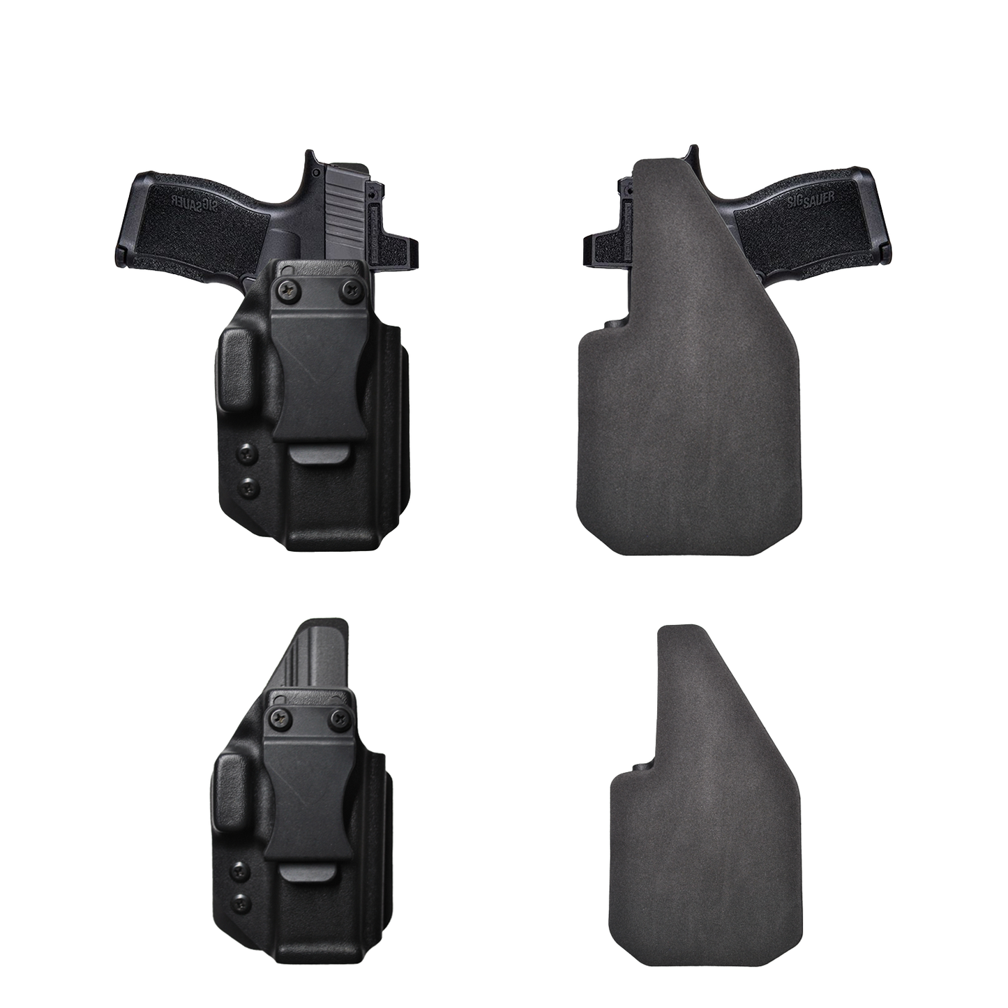 IWB Gun Holster for Concealed Carry - FN 509C Tactical | Handmade Kydex Holster with Comfort Soft Foam Backing Pistol Holsters for Concealed Carry | EYV Holsters