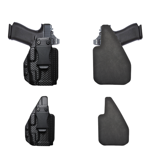 IWB Gun Holster for Concealed Carry - Glock 19/19X - TLR7 Light | Handmade Kydex Holster with Comfort Soft Foam Backing Pistol Holsters for Concealed Carry | EYV Holsters