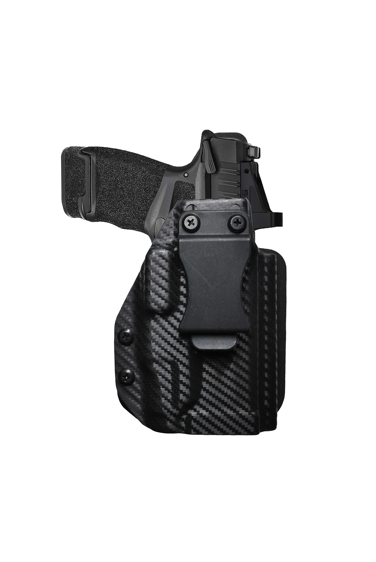 IWB Gun Holster for Concealed Carry - Hellcat 3.3"/ OSP TLR6 Light | Handmade Kydex Holster with Comfort Soft Foam Backing Pistol Holsters for Concealed Carry | EYV Holsters