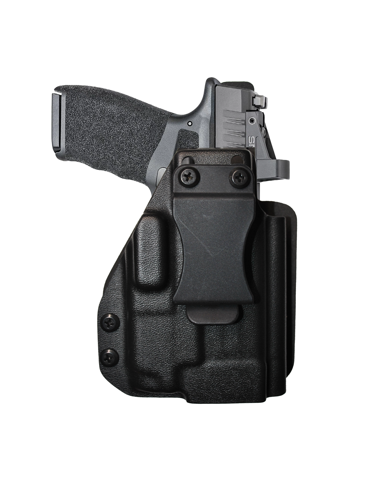 IWB Gun Holster for Concealed Carry - Hellcat Rdp/Pro - O light Baldr MINI | Handmade Kydex Holster with Comfort Soft Foam Backing Pistol Holsters for Concealed Carry | EYV Holsters