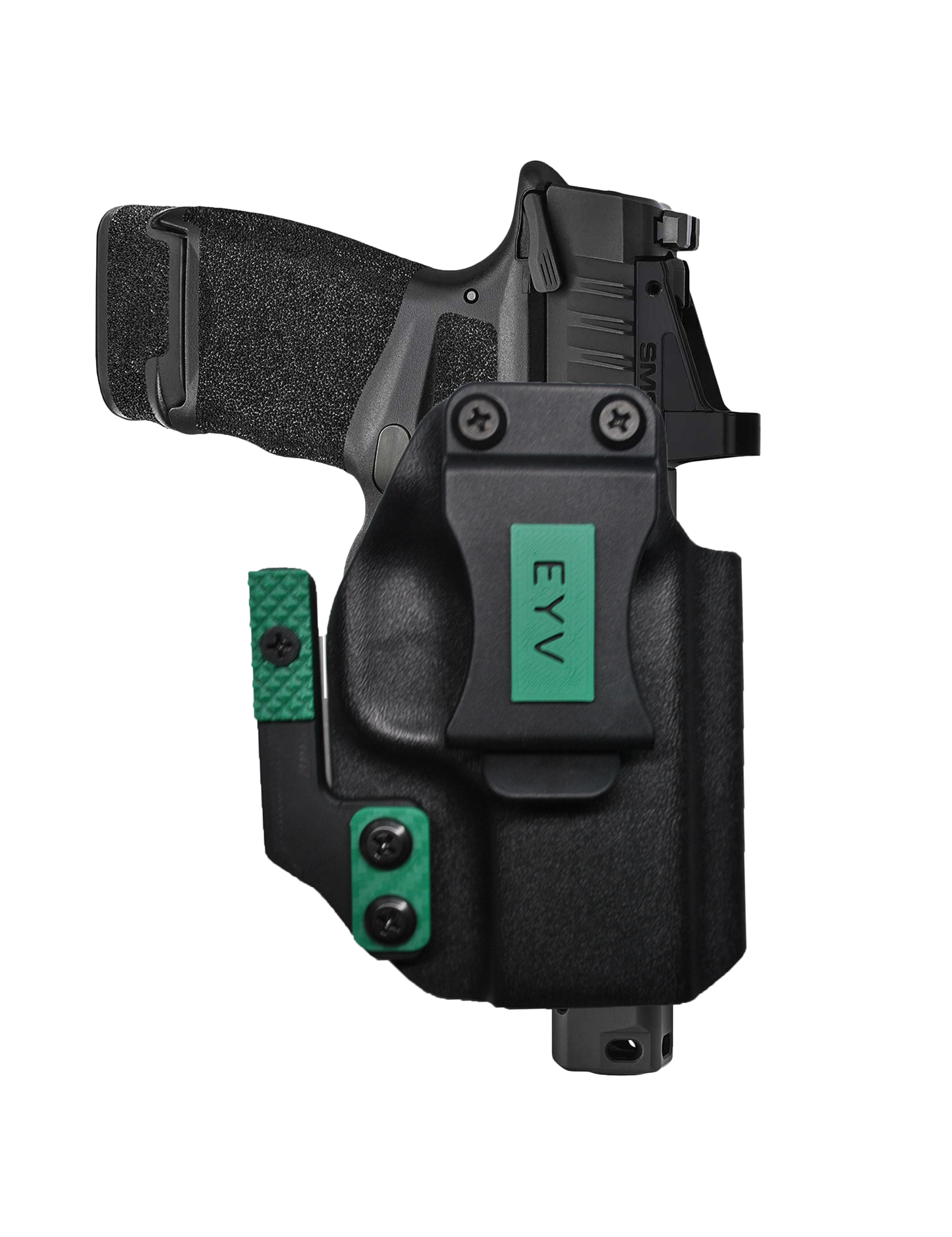 IWB Gun Holster for Concealed Carry - FN 57 | Handmade Kydex Pistol Holsters w/Custom Claw Kit & Colored Accessory Options | EYV Holsters