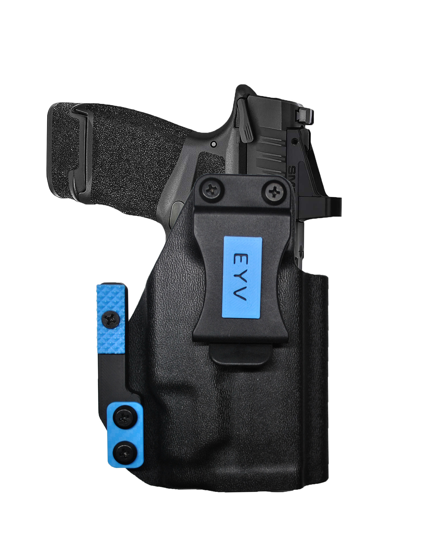 IWB Gun Holster for Concealed Carry - Hellcat 3.3"/OSP -Baldr Mini Light | Handmade Kydex Pistol Holsters w/Custom Claw Kit & Colored Accessory Options | EYV Holsters