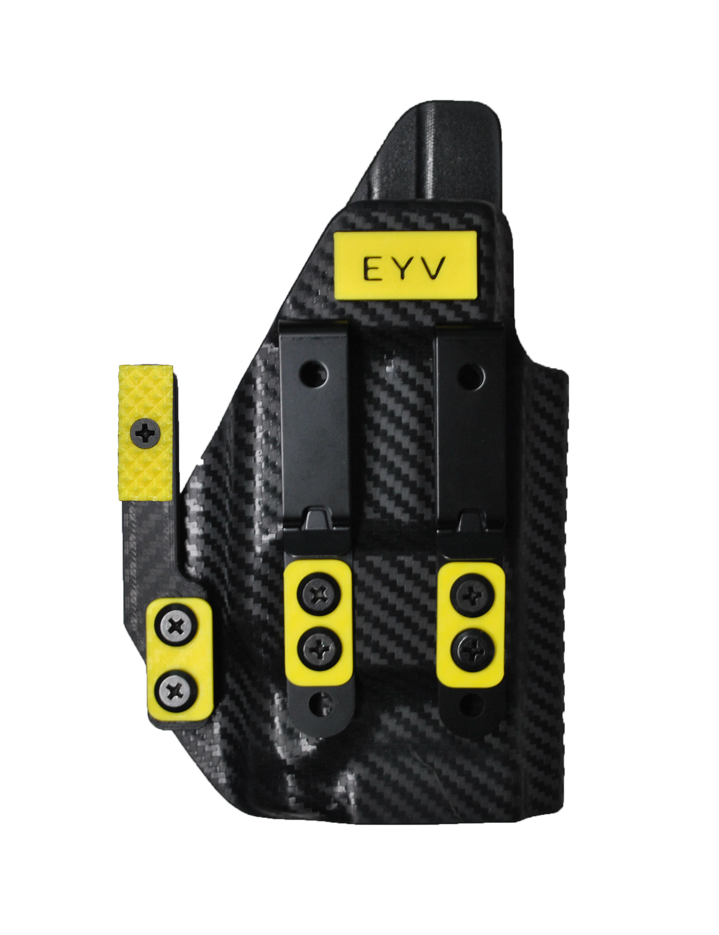 IWB Gun Holster for Concealed Carry - Hellcat Rdp/Pro - O light PL-Mini 2 Valkyrie Light | Handmade Kydex Pistol Holsters w/Custom Claw Kit | EYV Holsters