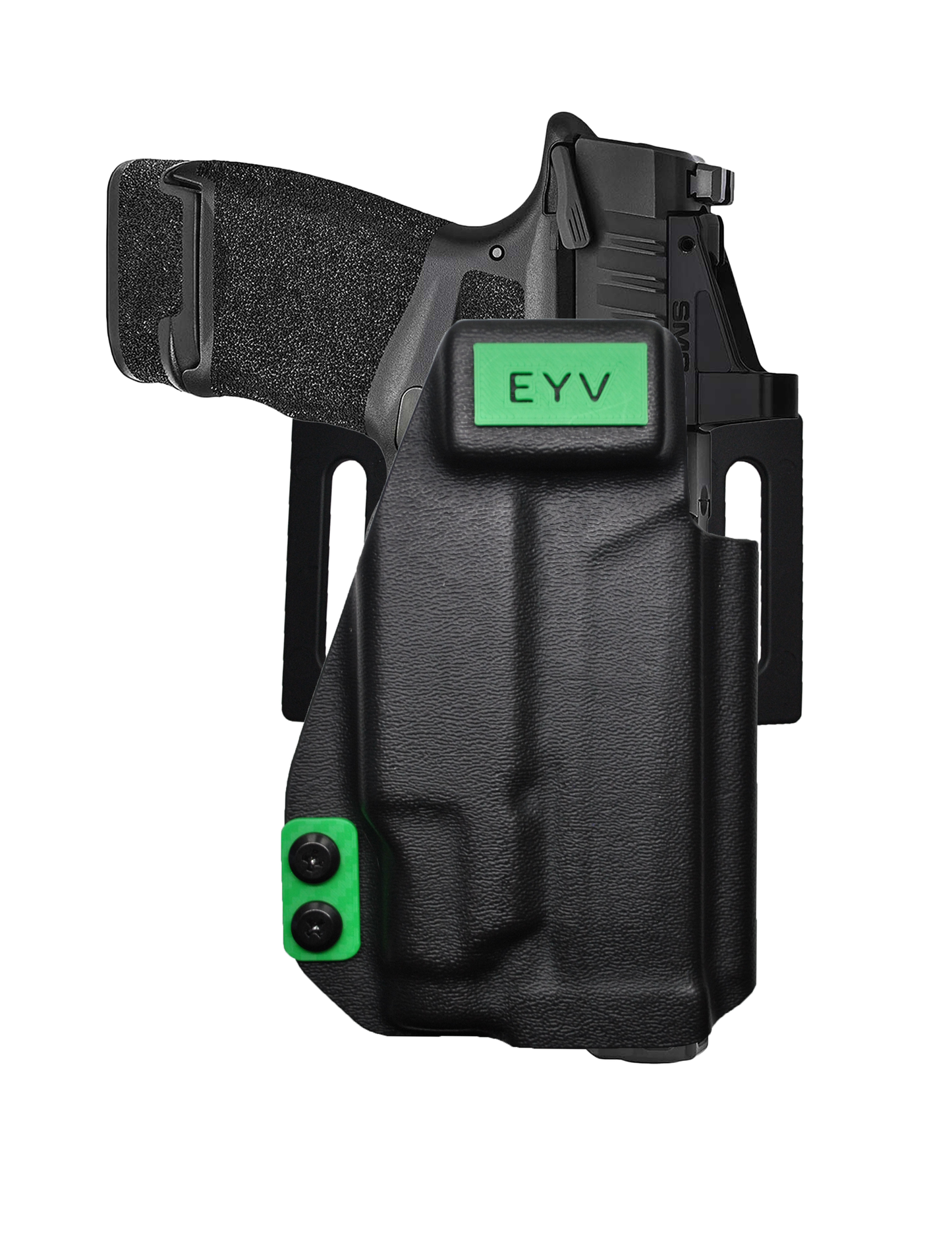 OWB Gun Holster - Hellcat 3.3"/OSP - Surefire XSC Light | Handmade Kydex Pistol Holster | EYV Holsters