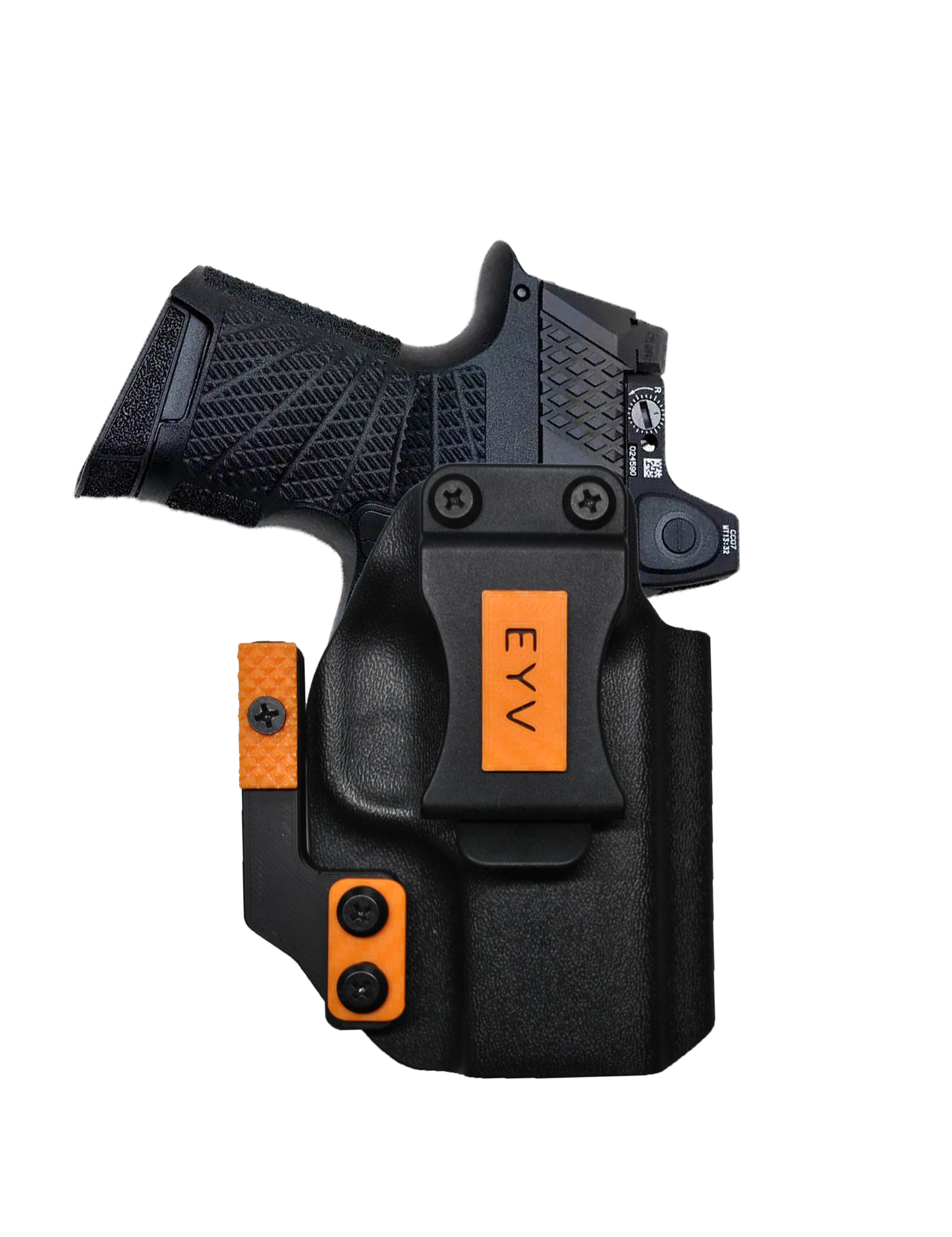 IWB Gun Holster for Concealed Carry - SIG P365XL | Handmade Kydex Pistol Holsters w/Custom Claw Kit & Colored Accessory Options | EYV Holsters