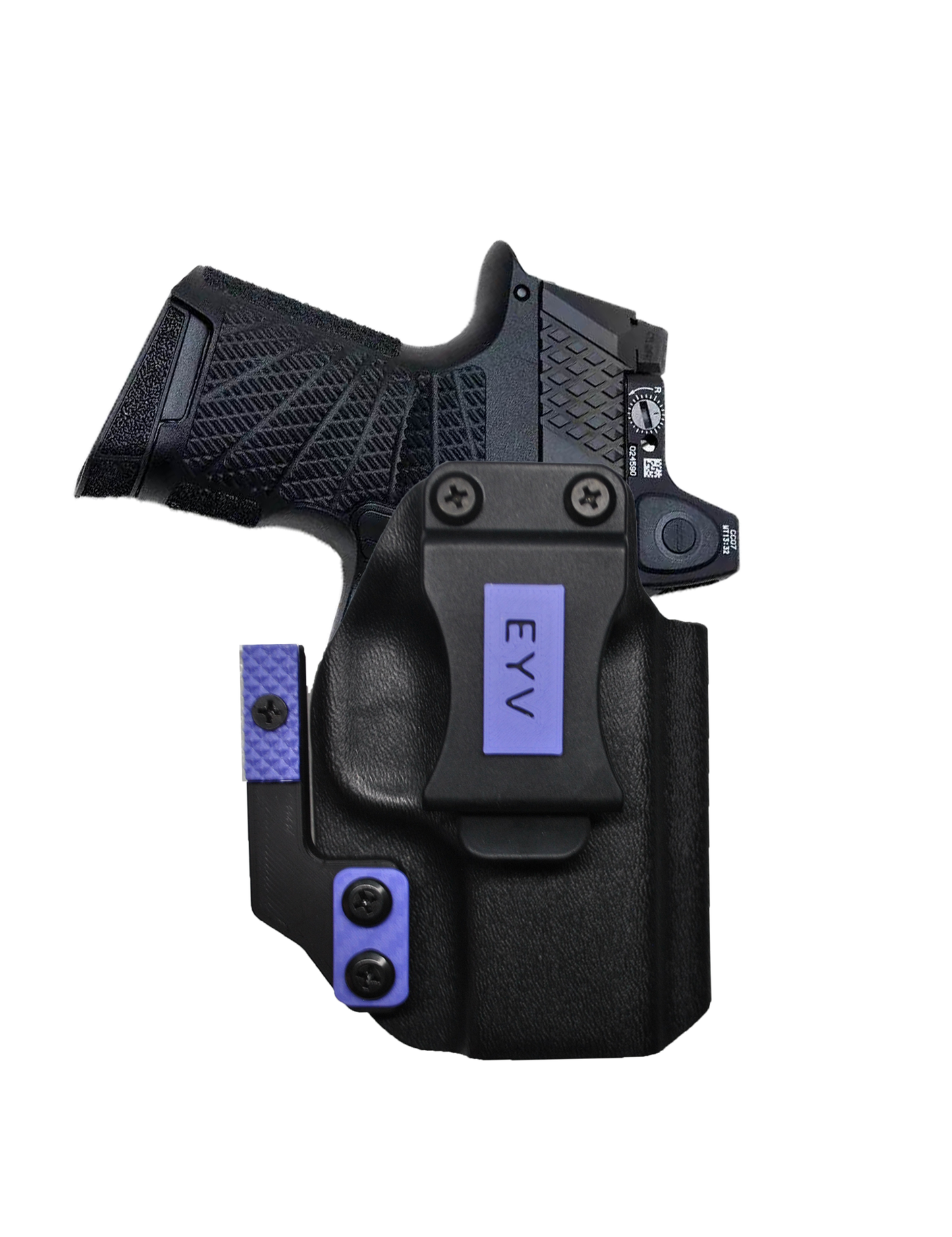IWB Gun Holster for Concealed Carry - SIG P365XL | Handmade Kydex Pistol Holsters w/Custom Claw Kit & Colored Accessory Options | EYV Holsters