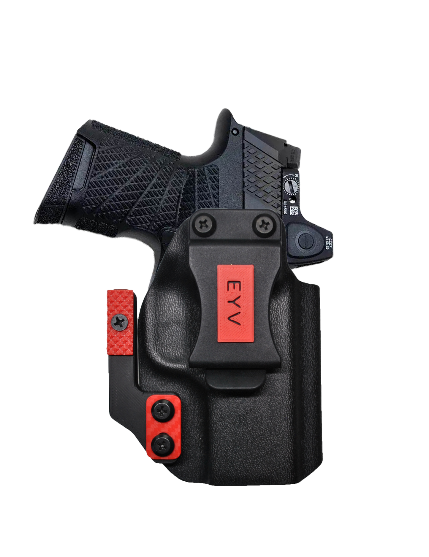 IWB Gun Holster for Concealed Carry - SIG P365XL | Handmade Kydex Pistol Holsters w/Custom Claw Kit & Colored Accessory Options | EYV Holsters
