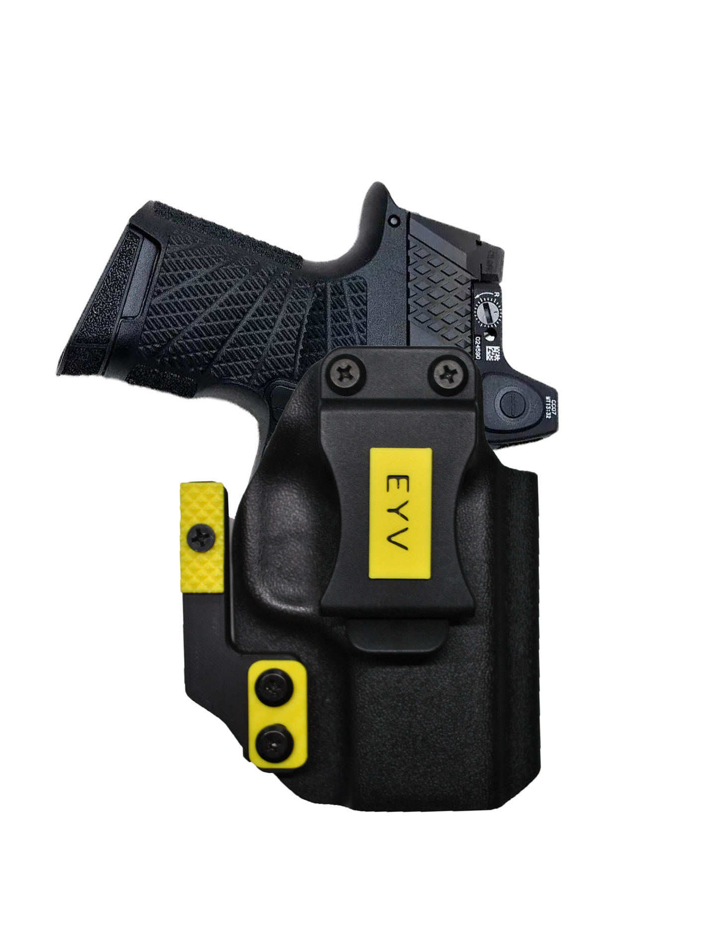 IWB Gun Holster for Concealed Carry - SIG P365XL | Handmade Kydex Pistol Holsters w/Custom Claw Kit & Colored Accessory Options | EYV Holsters