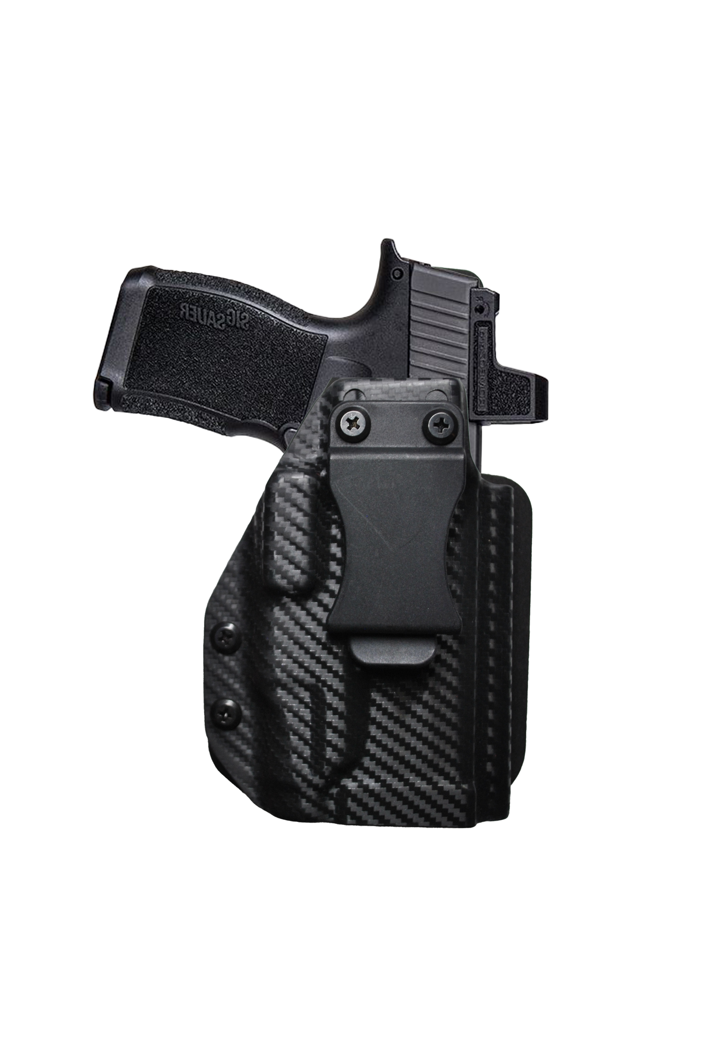 IWB Gun Holster for Concealed Carry - Sig P365/X - Lima/Foxtrot Light | Handmade Kydex Holster with Comfort Soft Foam Backing Pistol Holsters for Concealed Carry | EYV Holsters