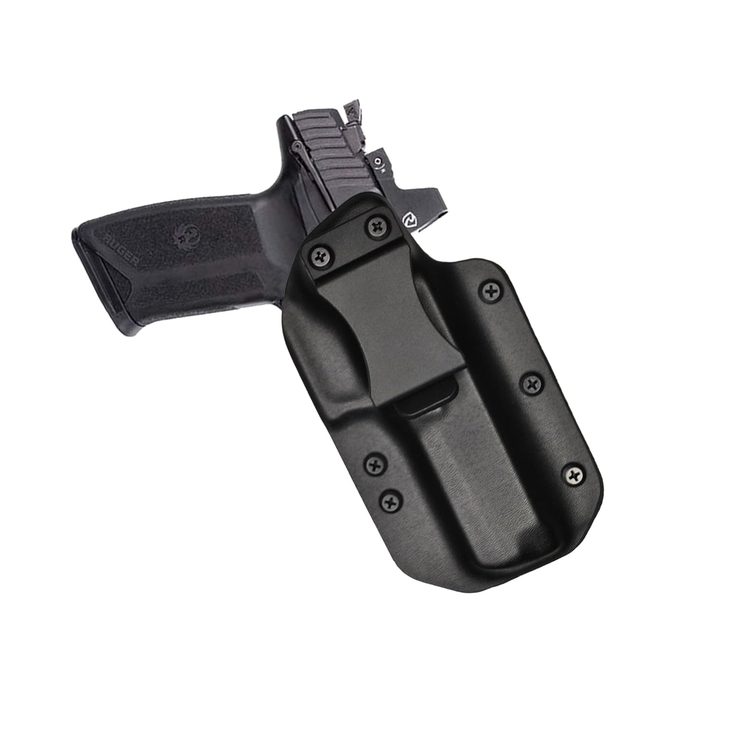 IWB Gun Holster for Concealed Carry - For RUGER 57 | Handmade Hybrid Leather Kydex Pistol Holsters for Concealed Carry | EYV Holsters