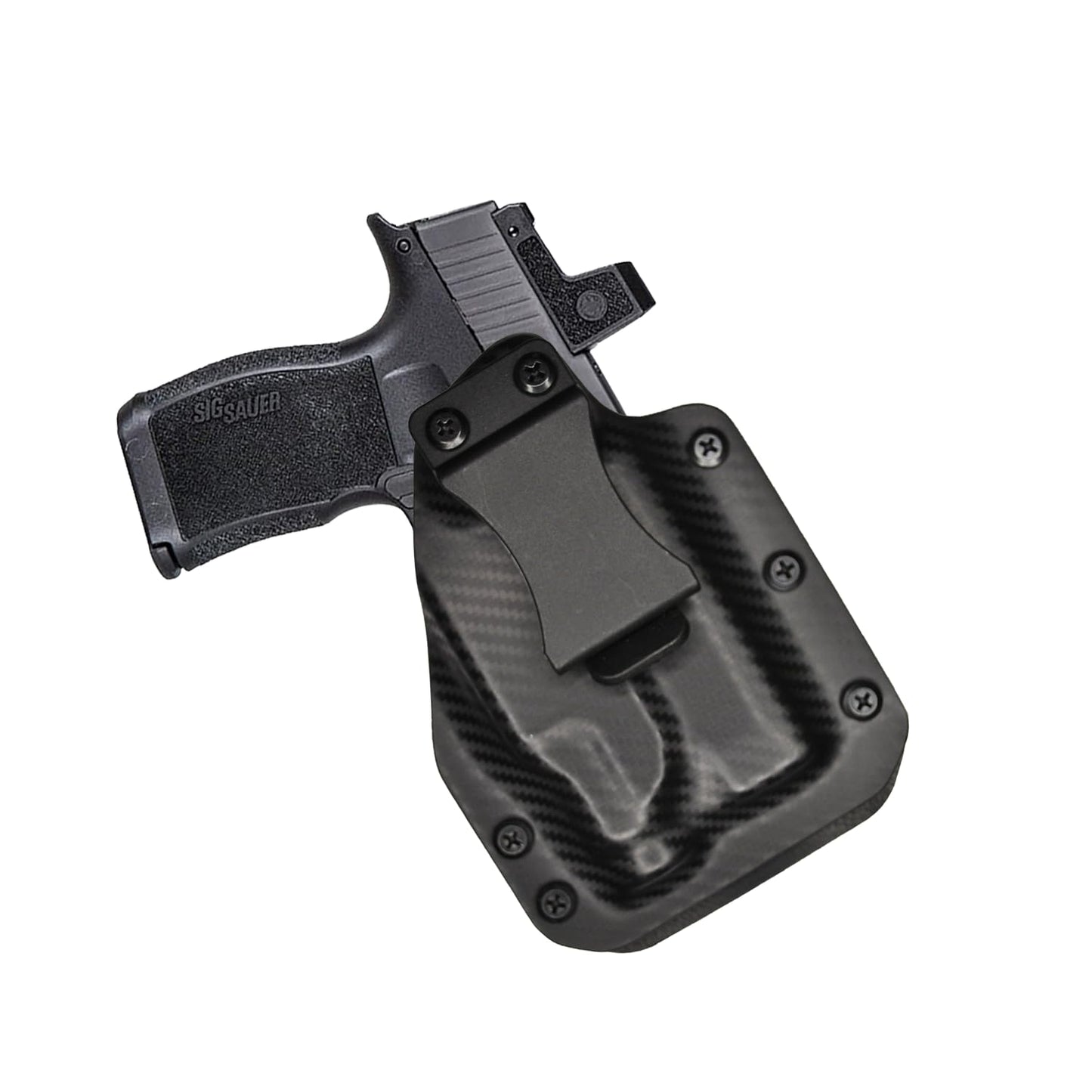 IWB Gun Holster for Concealed Carry - Sig P365XL - TLR7 SUB Light | Handmade Hybrid Leather Kydex Pistol Holsters for Concealed Carry | EYV Holsters