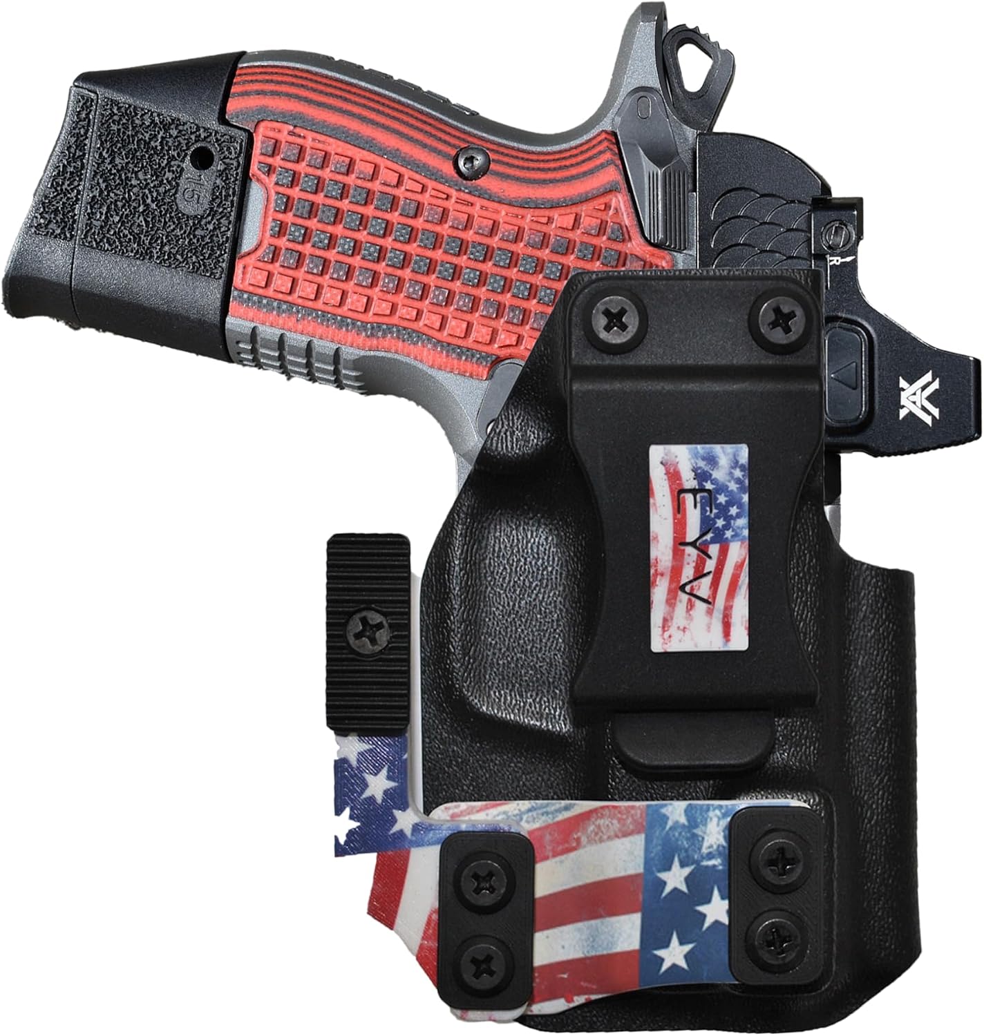 IWB Gun Holster - Fits the Glock 42 | Handmade Kydex Holster | EYV Holsters | PhantomX America Edition
