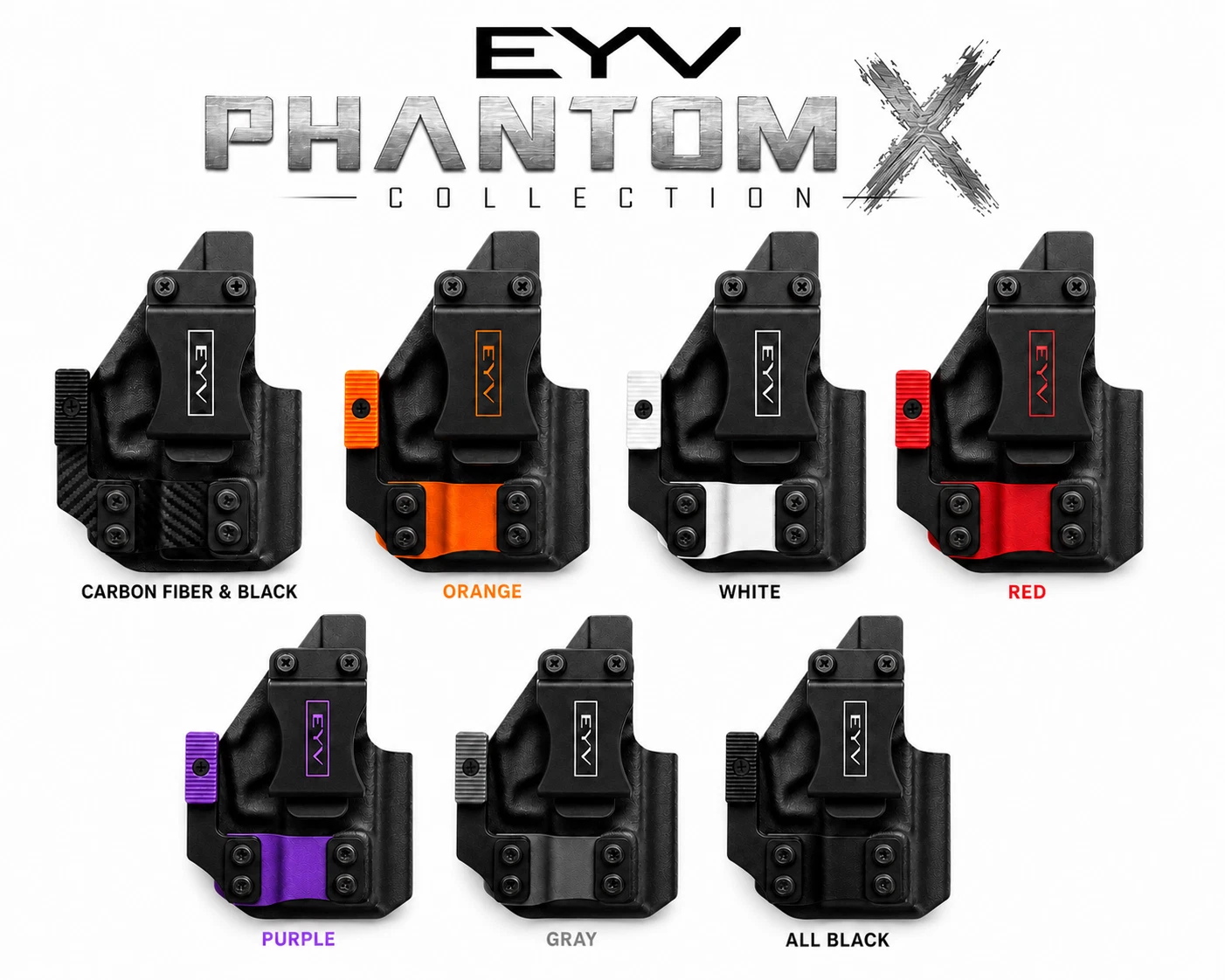 IWB Gun Holster - Fits the CZ Shadow 2 Compact | Handmade Kydex Holster | EYV Holsters | PhantomX Collection