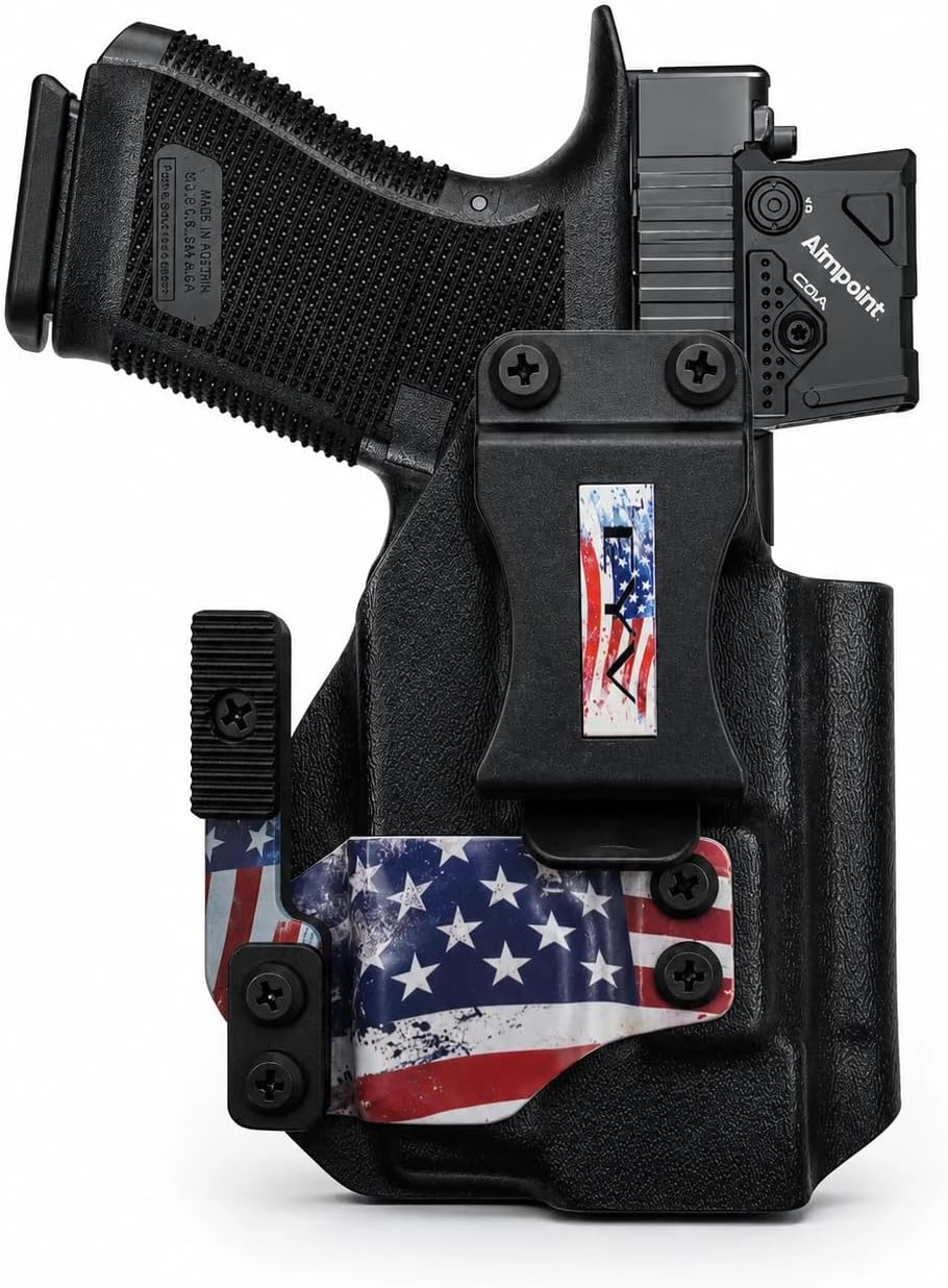 IWB Gun Holster - Fits the Glock 48/MOS - TLR6 Light | Handmade Kydex Holster | EYV Holsters | PhantomX America Edition