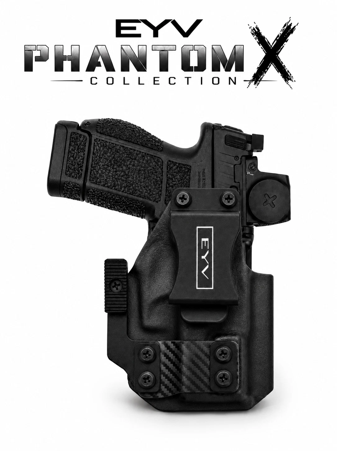 IWB Gun Holster - Fits the CZ Shadow 2 Compact | Handmade Kydex Holster | EYV Holsters | PhantomX Collection