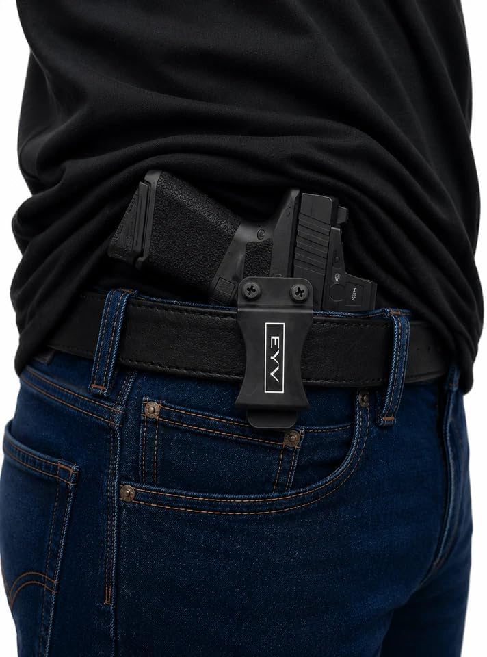 IWB Gun Holster - Fits the M&P Shield X | Handmade Hybrid Leather Kydex Pistol Holsters w/Custom Claw Kit | EYV Holsters | PhantomX Collection