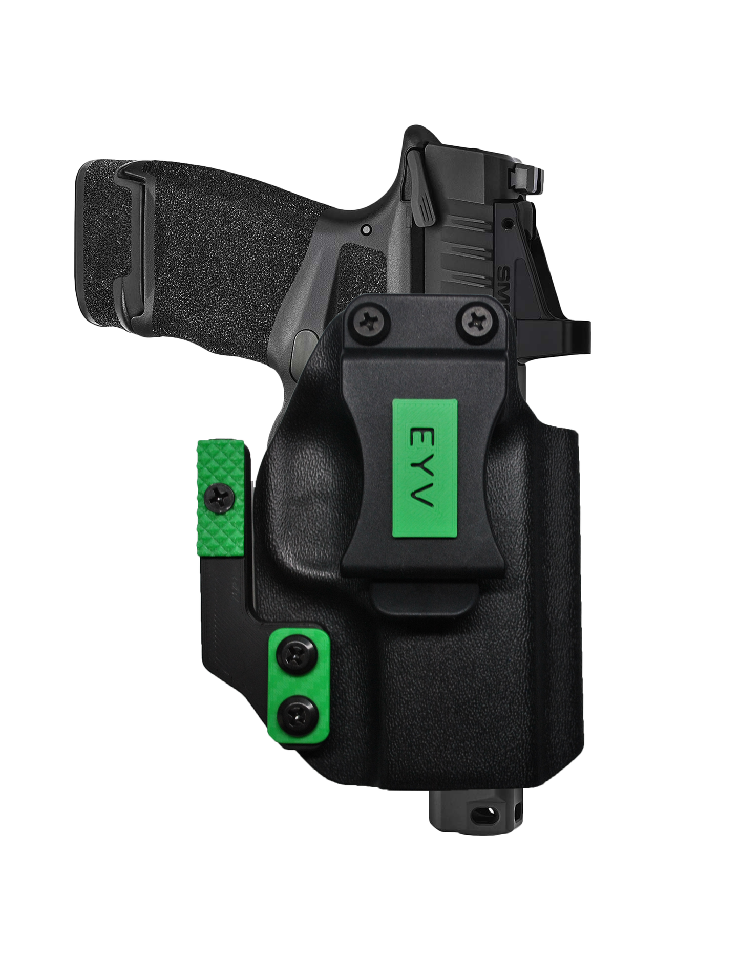 IWB Gun Holster for Concealed Carry - FN 509C Tactical | Handmade Kydex Pistol Holsters w/Custom Claw Kit & Colored Accessory Options | EYV Holsters
