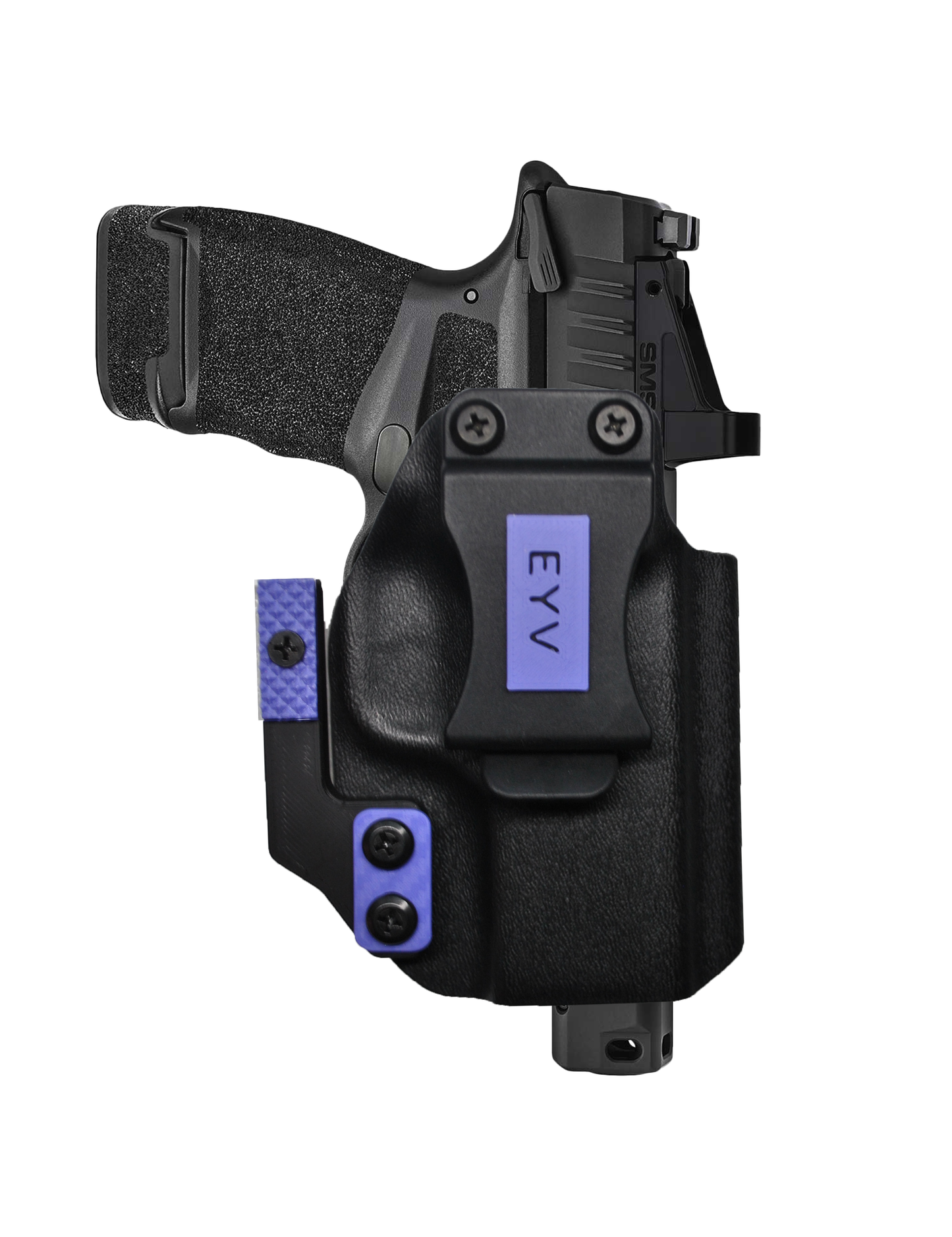 IWB Gun Holster for Concealed Carry - FN 509C Tactical | Handmade Kydex Pistol Holsters w/Custom Claw Kit & Colored Accessory Options | EYV Holsters