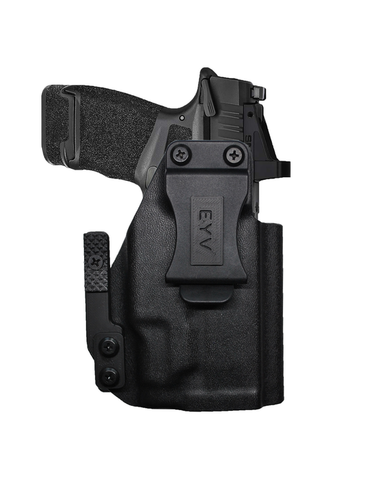 IWB Gun Holster for Concealed Carry - Hellcat 3.3"/OSP - O light Pl-Mini 2 Light | Handmade Kydex Pistol Holsters w/Custom Claw Kit & Colored Accessory Options | EYV Holsters